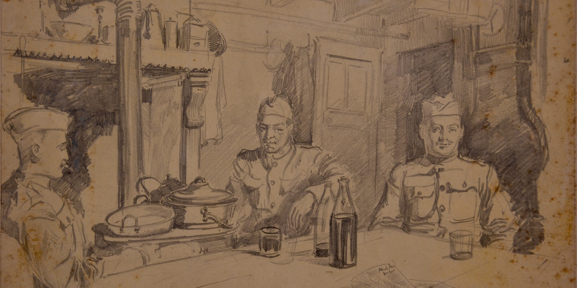 WWI drawing by H. C. Kiefer