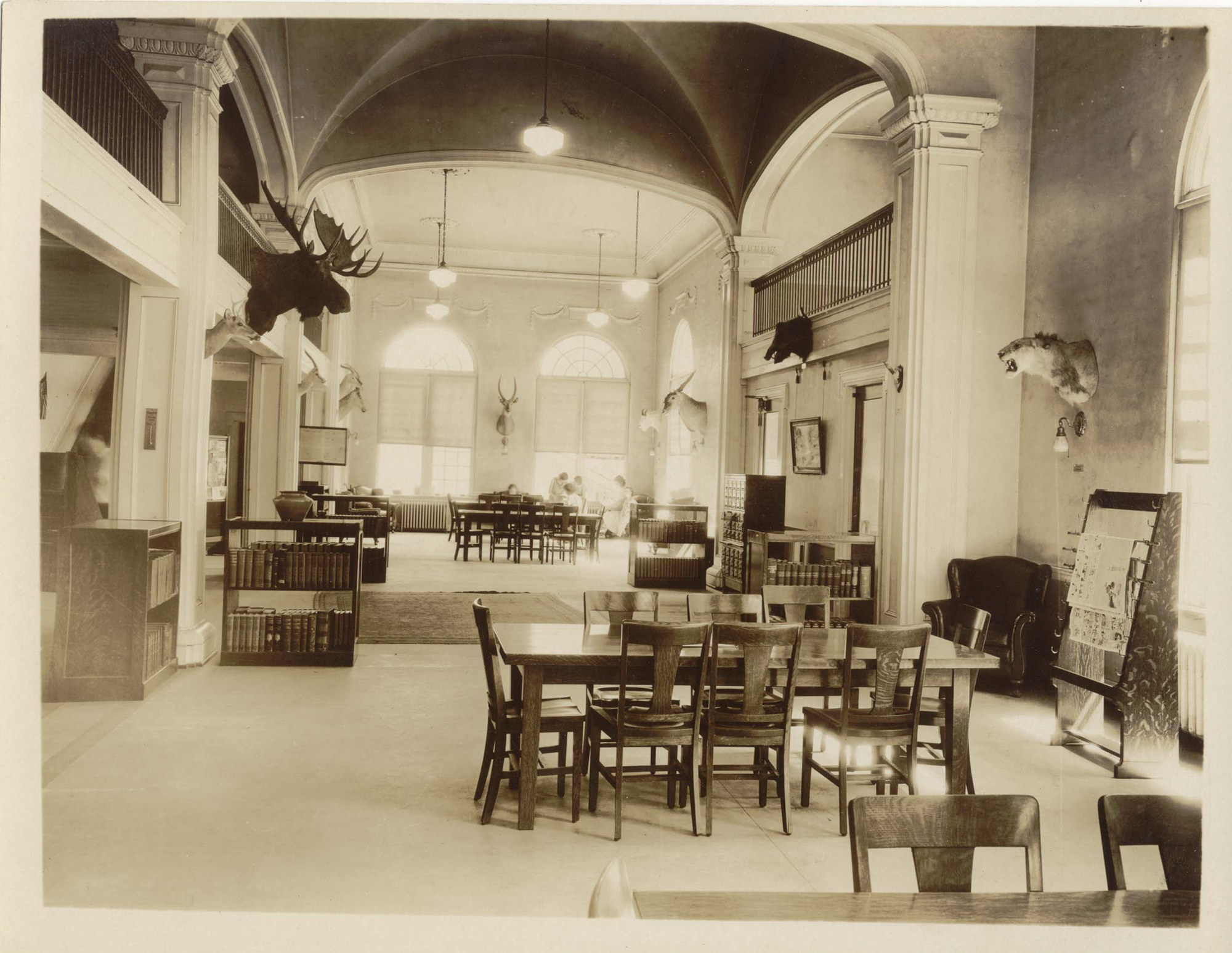 Florence Library interior 1924