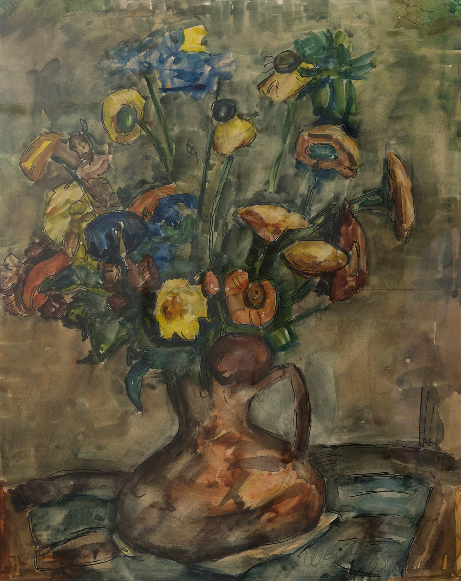 Untitled, Still Life with Flowers by William Henry Johnson