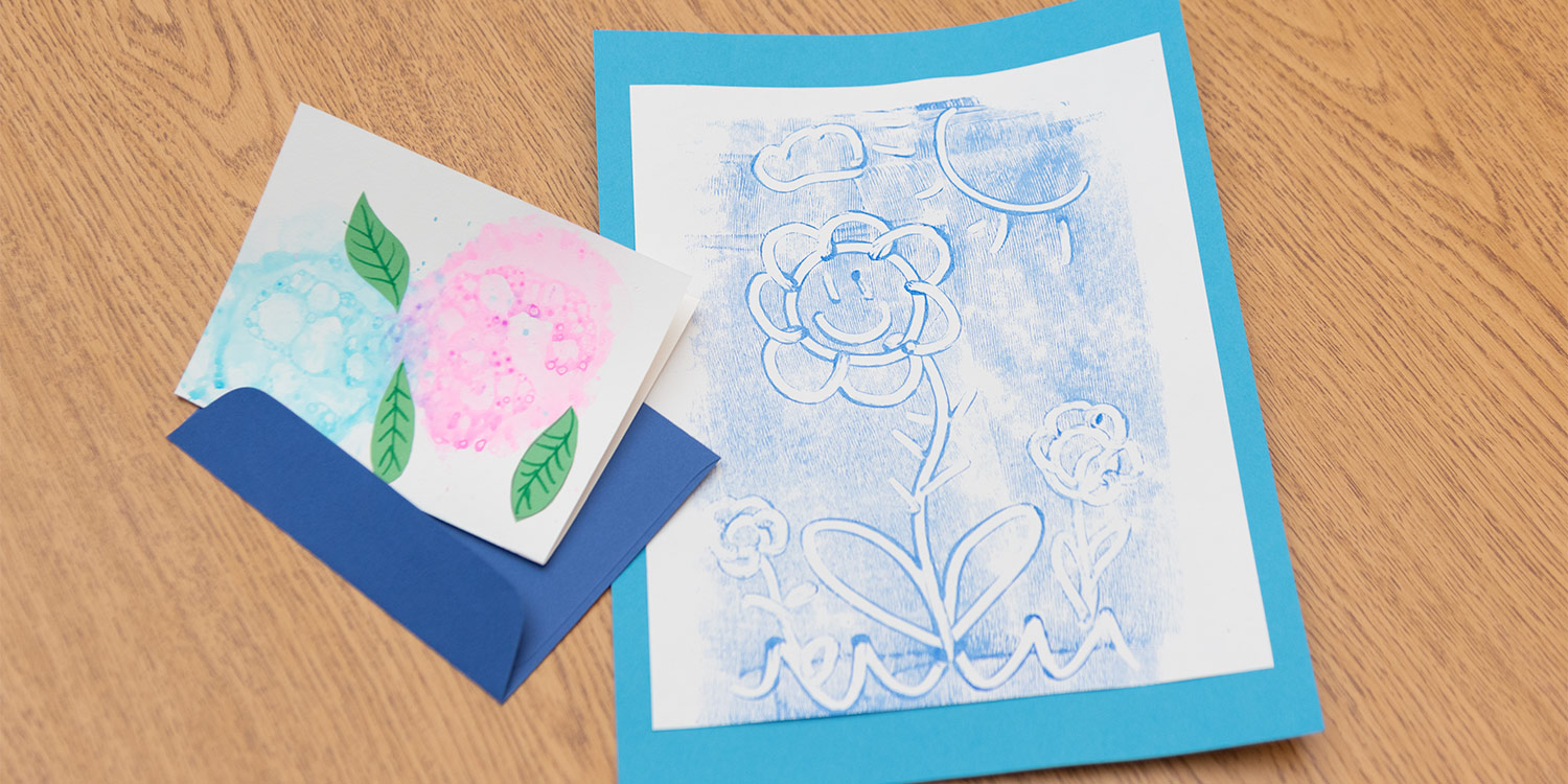 Family Day - Monoprints for Mom