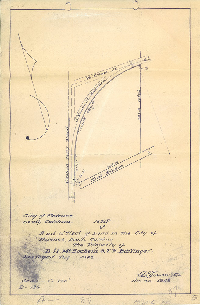 Circle Drive-In plat, August 1948